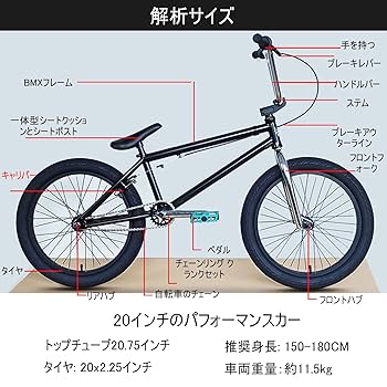 Amazon | ミニBMX 自転車 スタントフリースタイルバイク 20